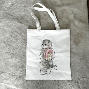 Mofusand Tote Bag Canvas Cat Kawaii Backpack Shopping Bag
